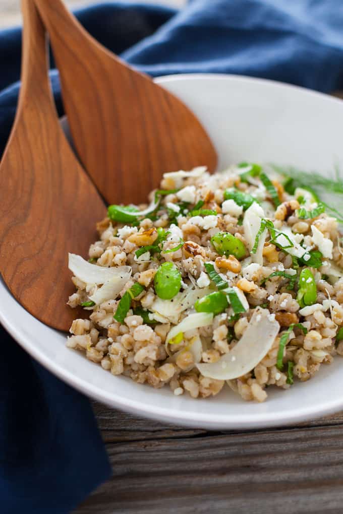 Spring Grain Salad with Fava