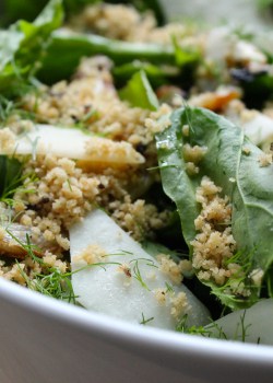 Arugula & Caramelized Fennel Salad with Toasted Breadcrumbs
