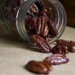Honey Whiskey Roasted Pecans