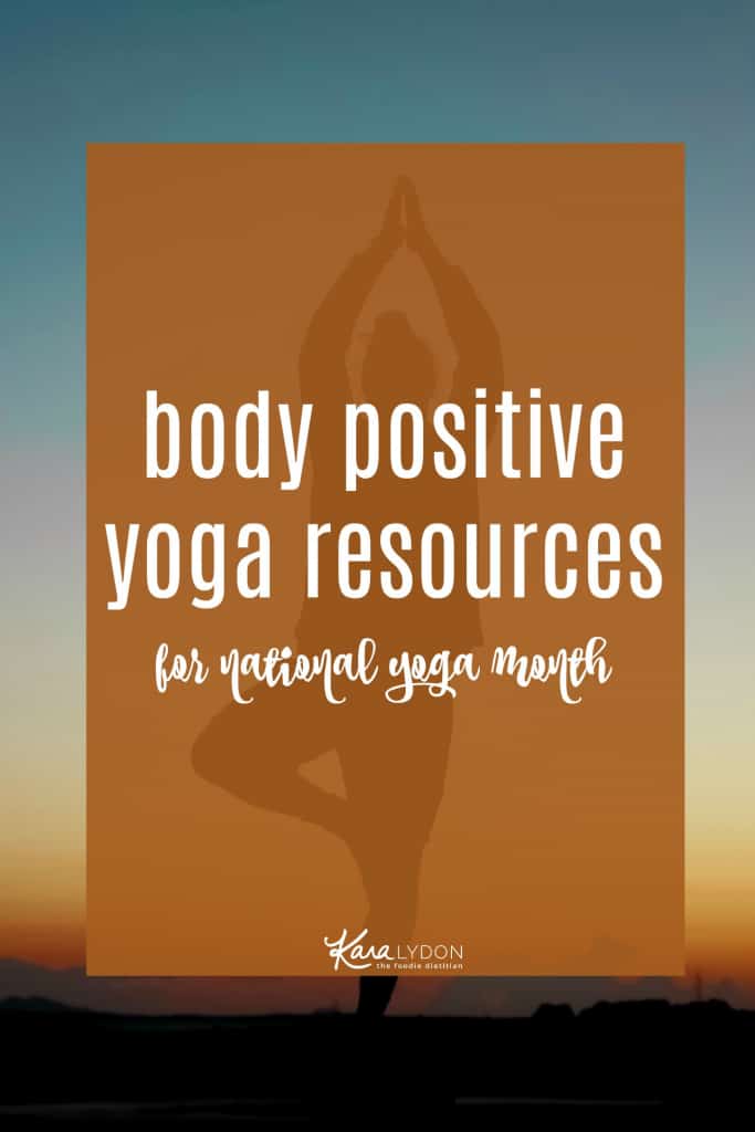 Sharing body positive yoga resources this National Yoga Month to help yoga feel a little more accessible to all. #bodypositive #yoga