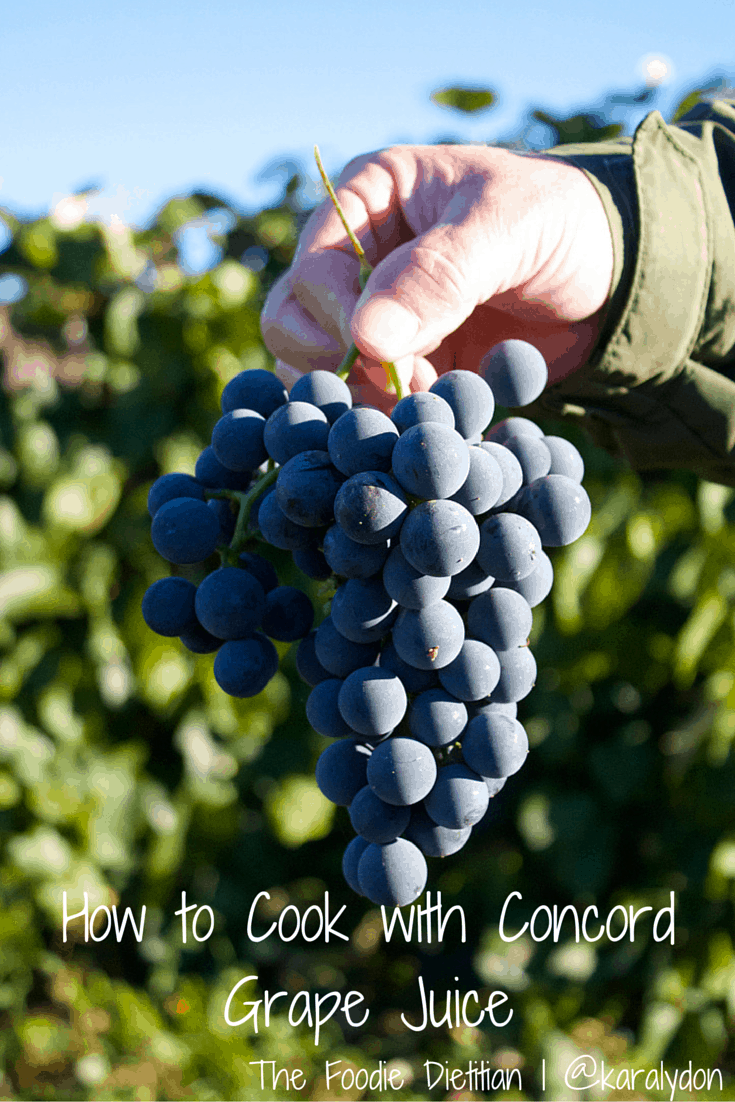 Cooking With Concord Grapes | The Foodie Dietitian @karalydon