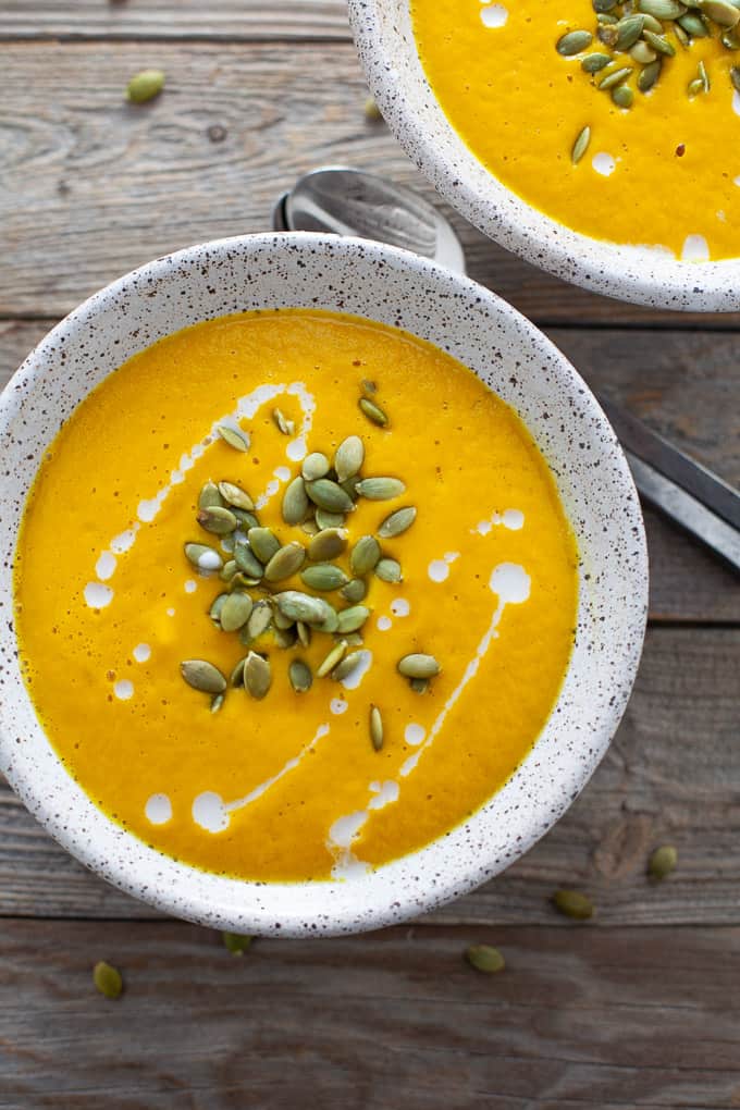 spiced roasted butternut squash soup