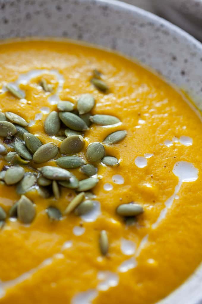 spiced roasted butternut squash soup - vegan-friendly!