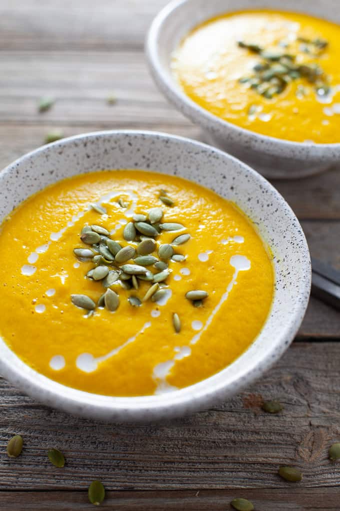 roasted butternut squash soup with spices