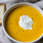 Vegan Butternut Squash Soup | The Foodie Dietitian @karalydon