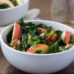 Kale Salad with Pumpkin Seed Oil Dressing| The Foodie Dietitian @karalydon