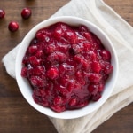 Naturally Sweetened Cranberry Sauce | The Foodie Dietitian @karalydon