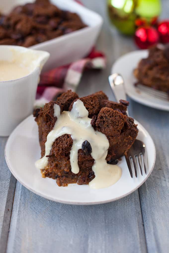 Gingerbread Bread Pudding made with whole grains!