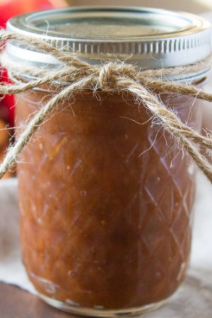 Perfect DIY foodie gift for the holidays! Spiced Ambrosia Apple Butter | @TheFoodieDietitian