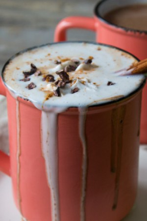 Vegan Boozy Spiced Hot Chocolate | @TheFoodieDietitian