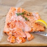 slow cooked fresh salmon