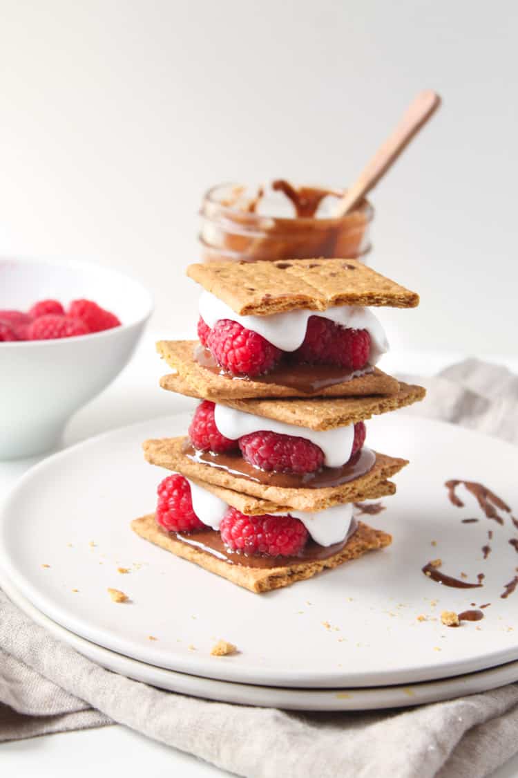 Vegan Raspberry Nutella S'mores -3-2