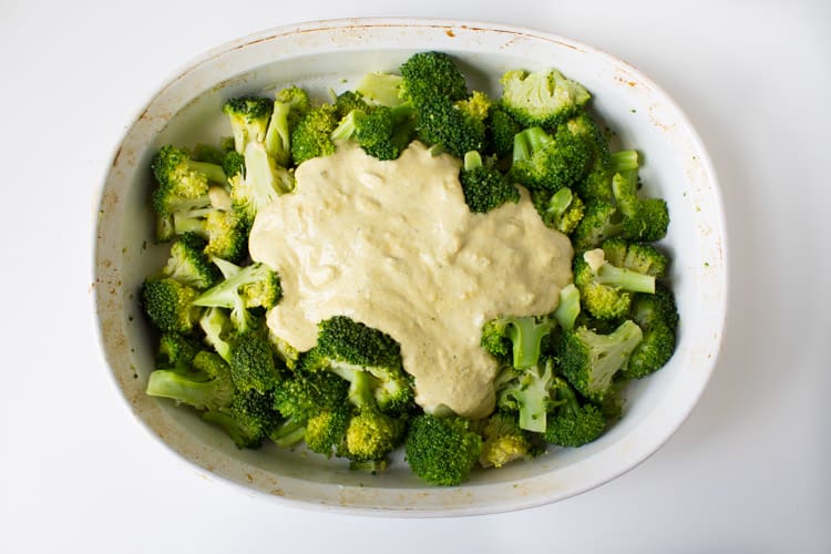 Vegan Broccoli and Cauliflower Rice Hemp Casserole