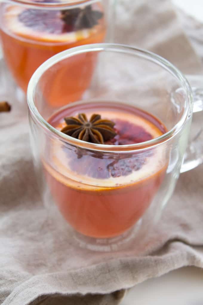 Hot Toddy with Blood Orange 