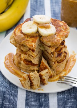 Peanut Butter Banana Pancakes