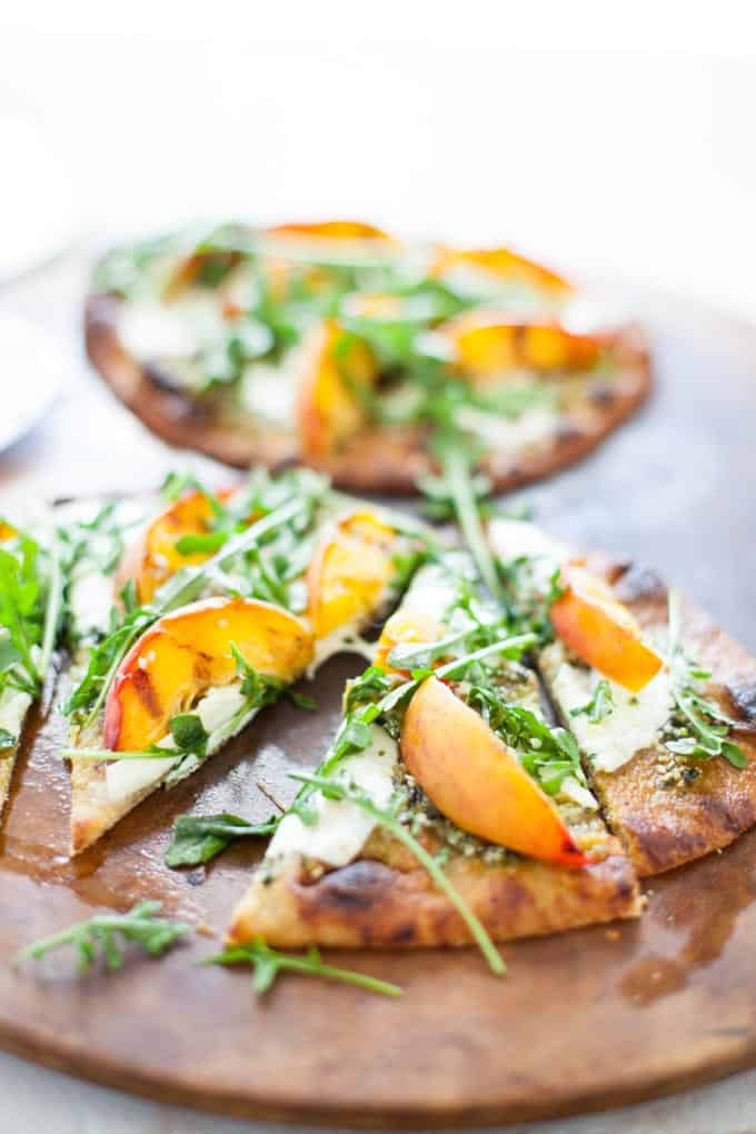 A delicious and easy dish, this grilled hemp pesto peach flatbread is perfect to fire up on the grill to satisfy your guests during a summer weekend celebration. 