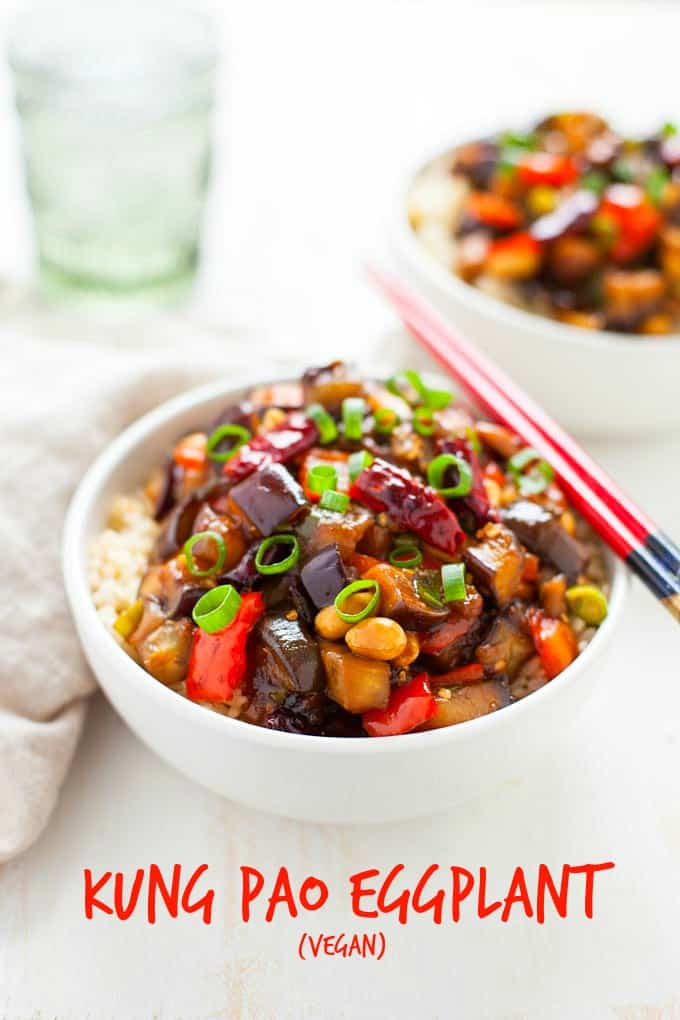 Better than Chinese takeout! Kung Pao Eggplant is a vegan twist on a classic, bursting with savory, rich umami flavors and packed with nutrients.