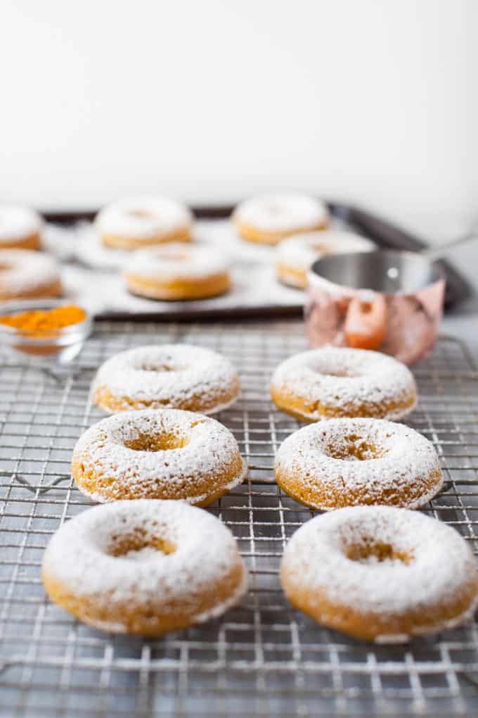 Whole Wheat Turmeric Honey Donuts