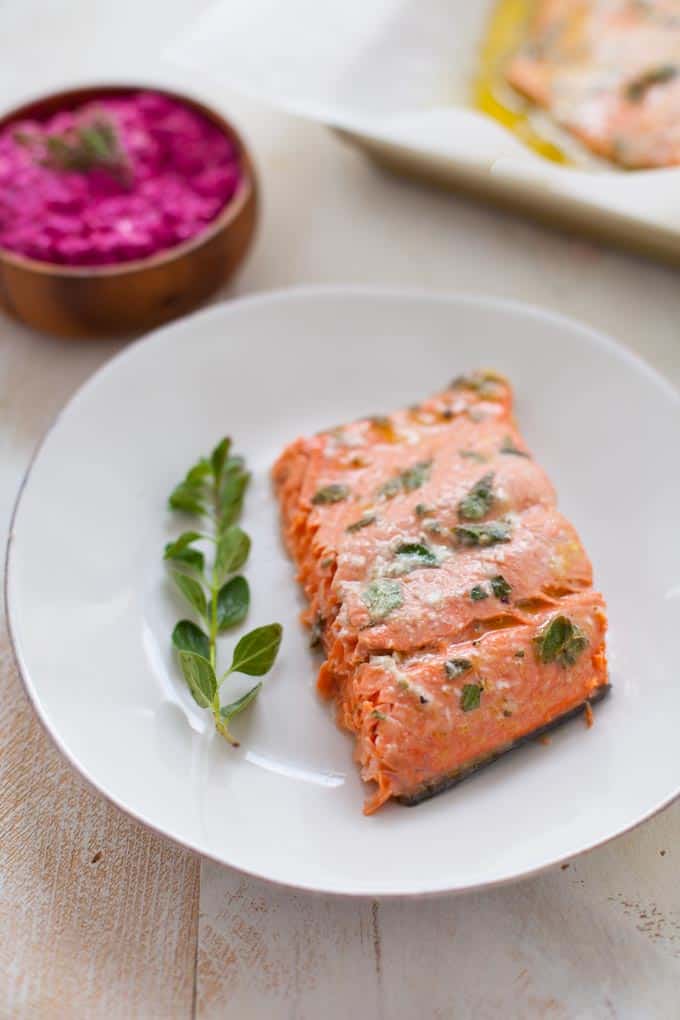 Greek Marinated Salmon 