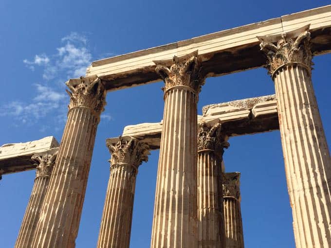 temple of zeus. athens, greece.