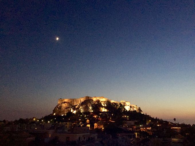 view from electra palace hotel, athens. top 10 things to do on your honeymoon in greece