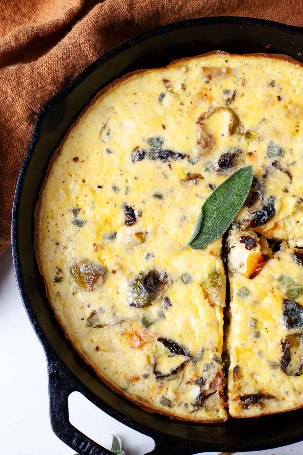 30-Minute Thanksgiving Leftover Breakfast Frittata | Kara Lydon
