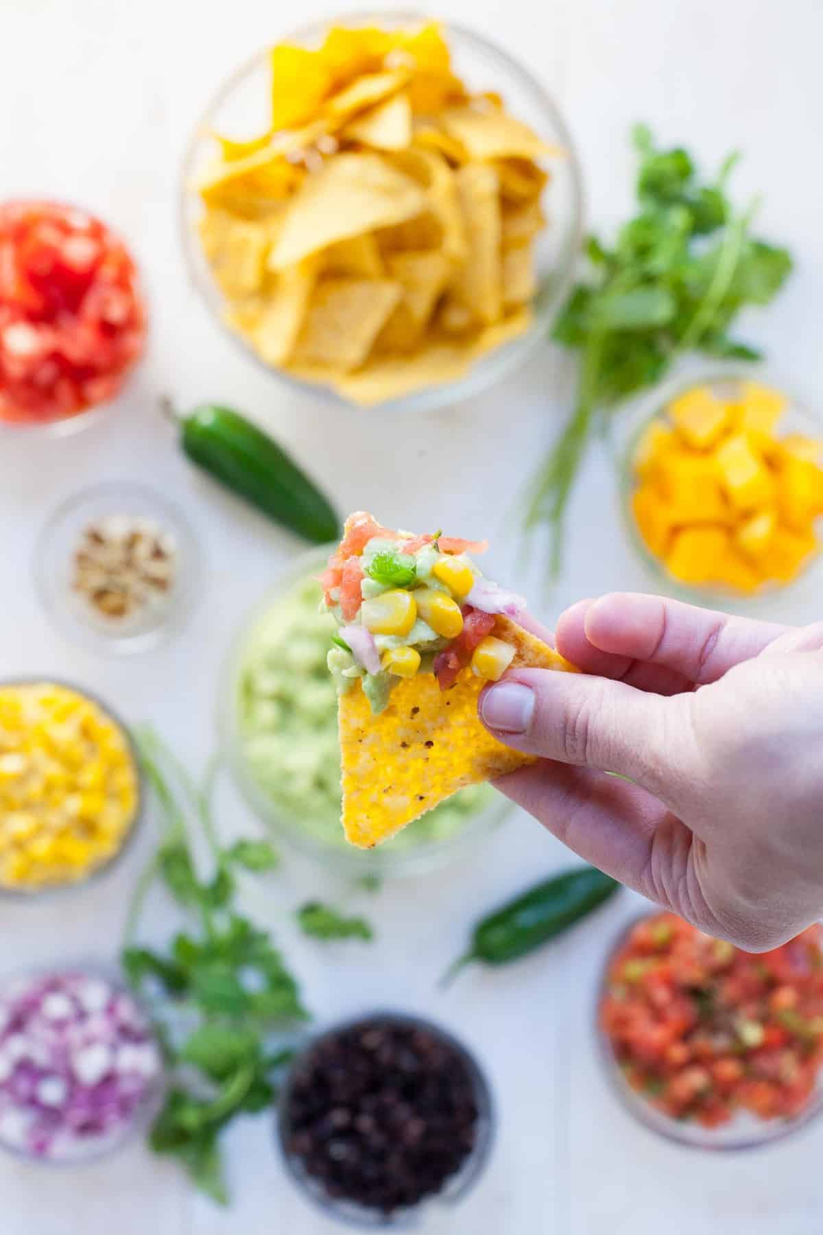 DIY Healthy Guacamole Bar - The Foodie Dietitian | Kara Lydon