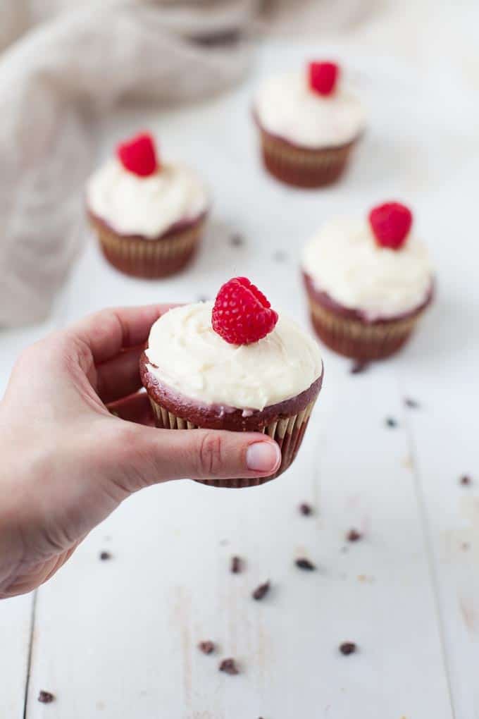 Red Velvet Beet Cupcakes (No Food Coloring)