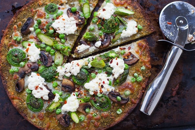 Spring Vegetable Pizza 