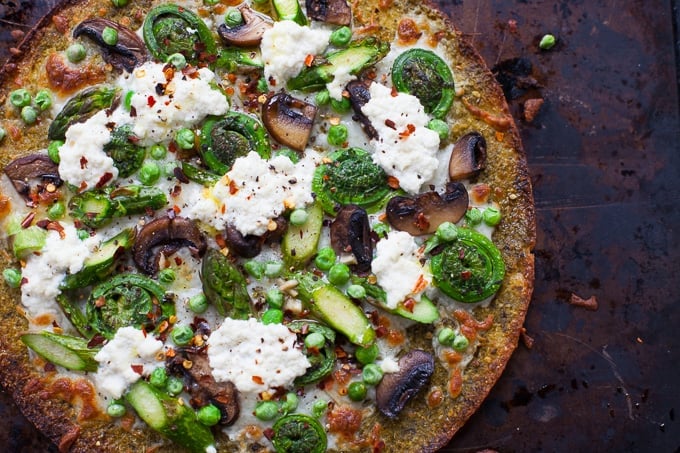 Farmer's Market Spring Vegetable Pizza