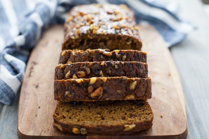 Whole Wheat Pumpkin Chocolate Chip Bread