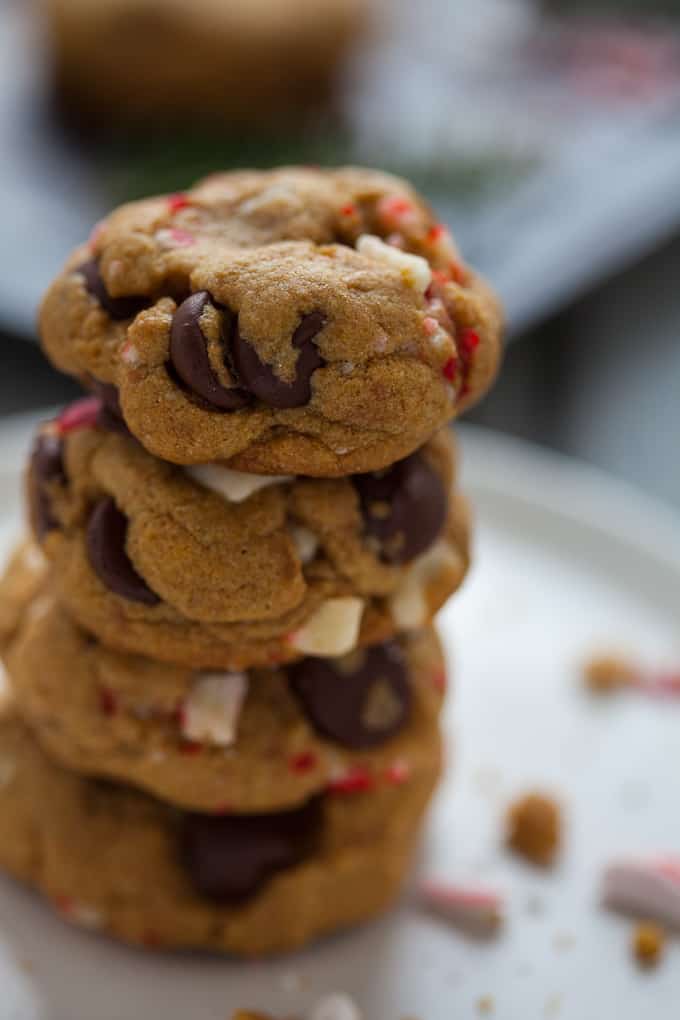 Peppermint Chocolate Chip Cookies