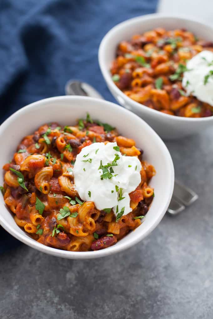 Instant Pot Vegetarian Chili Mac