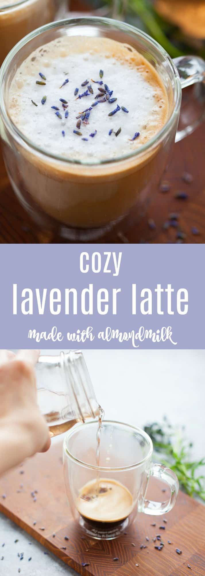 Warm, grounding and totally cozy, this lavender almondmilk latte is perfect for a slow morning or when you just need a moment to yourself.