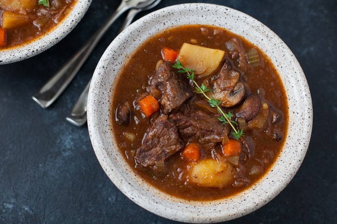 Instant Pot Guinness Beef Stew - The Foodie Dietitian