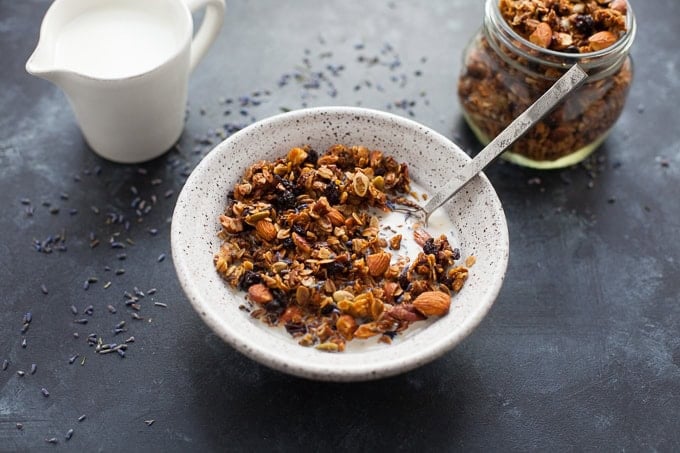 The Best Lavender Granola - The Foodie Dietitian | Kara Lydon