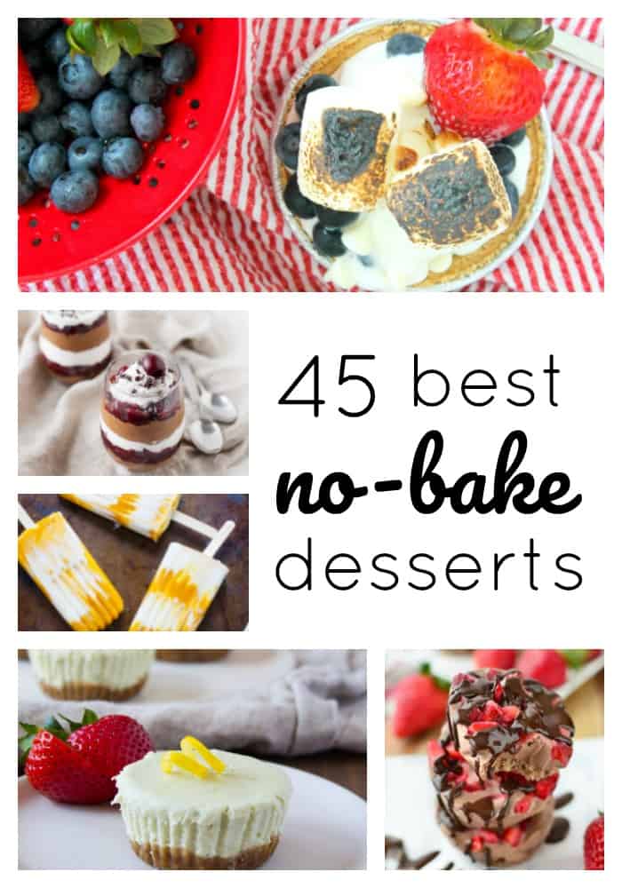 Now that summer's in full swing, I'm aaallll about the no-bake dessert. Easy. Cool. And no oven required. What's not to love?! Perfect to eat around the pool, share at a backyard cookout, or enjoy at any summer gathering (hellooo 4th of July!), these 45 Best No-Bake Desserts are the perfect summertime sweets!