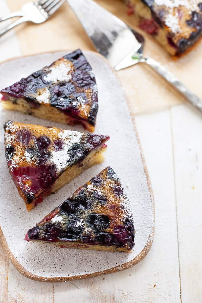 Triple Berry Berry Olive Oil Cake #vegan