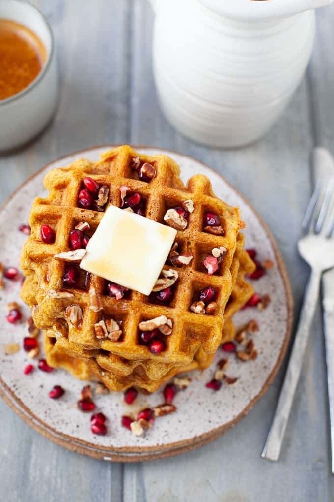 dairy free butternut squash waffles