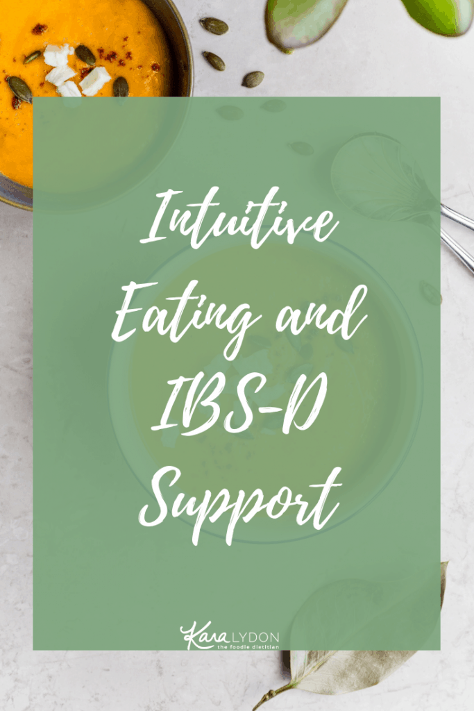 Taking a deep dive into IBS-D and how intuitive eating and non-diet approaches can play a role in the management of this disorder. #IBS #digestivehealth #guthealth #intuitiveeating