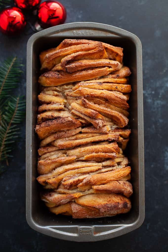 eggnog pull-apart bread