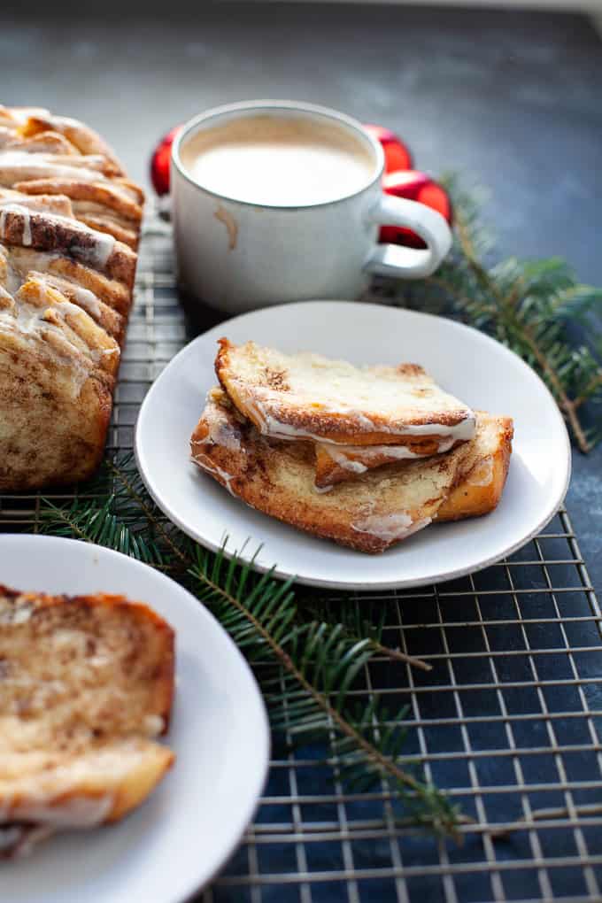 eggnog pull-apart bread, perfect for the holidays! 