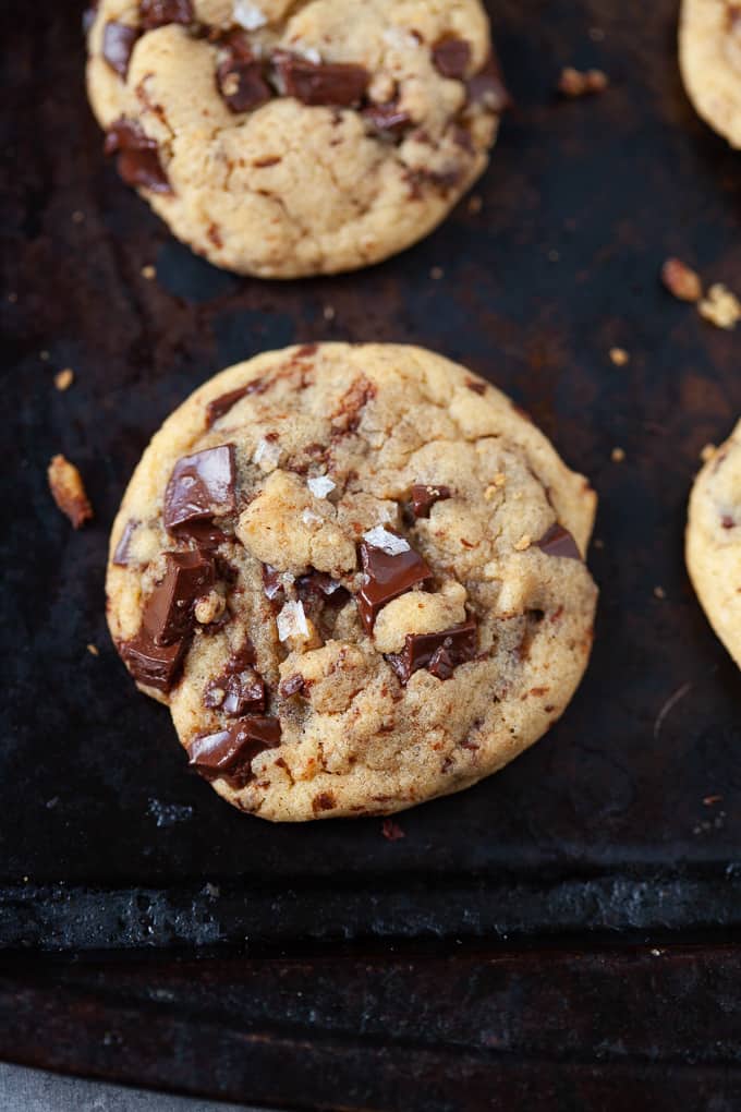 chocolate chip tahini cookies