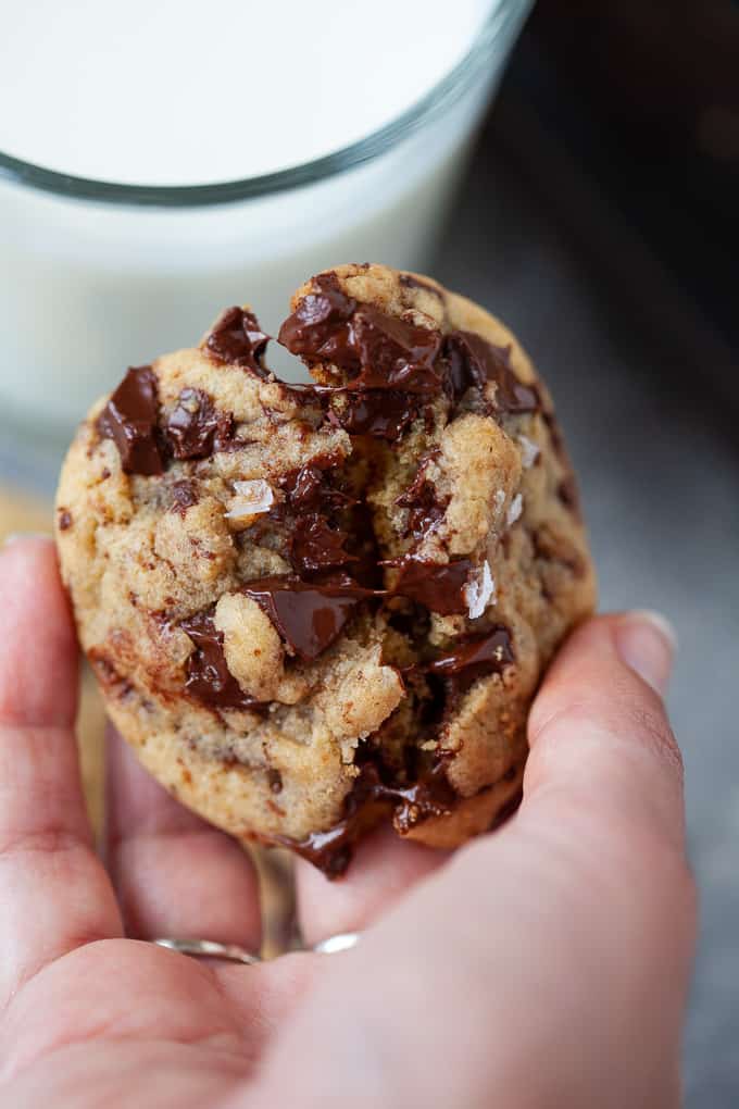 chocolate chunk tahini cookies