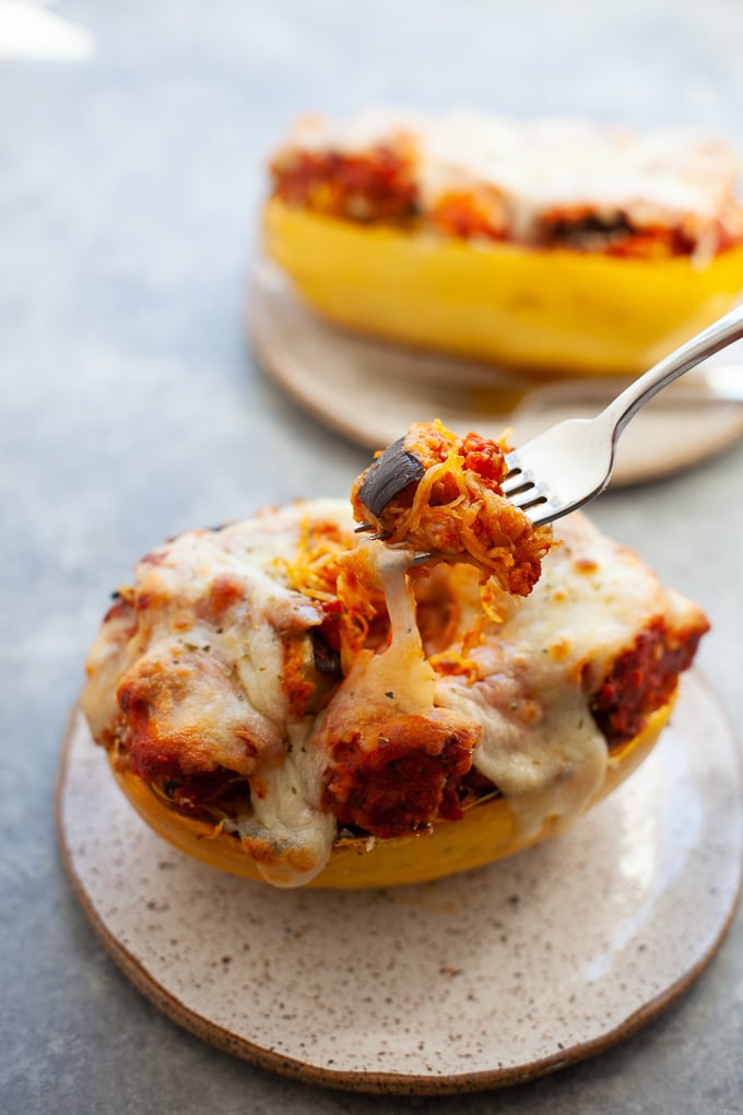 Eggplant Parm Spaghetti Squash