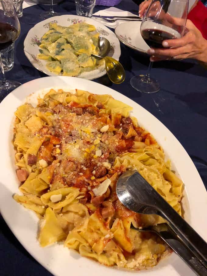 3 days in montepulciano - dinner at La Stringaie