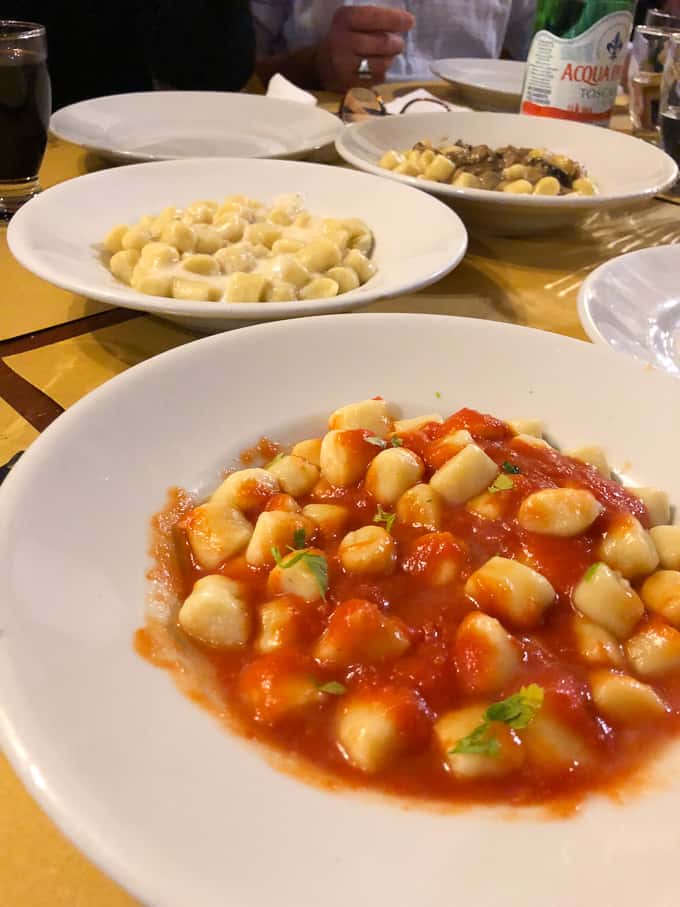 3 days in montepulciano - gnocchi for dinner