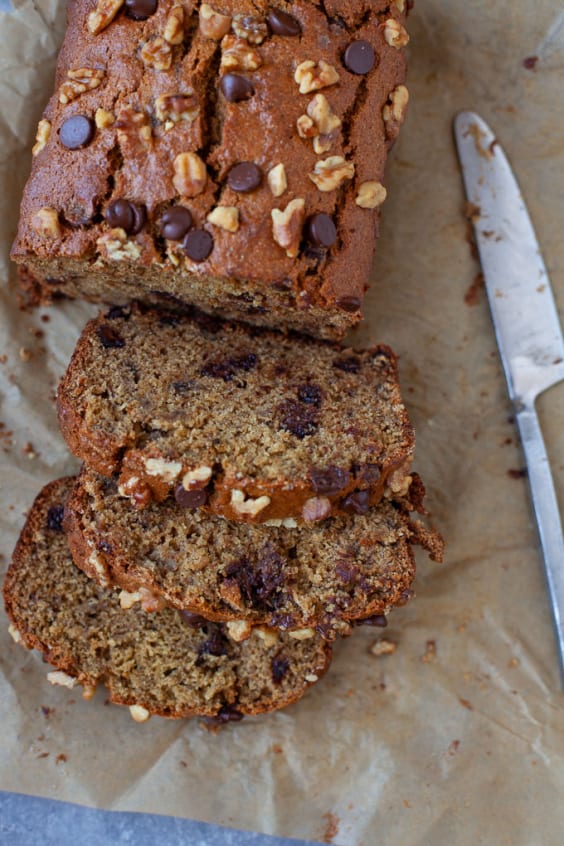 Tahini Chocolate Chip Banana Bread Kara Lydon