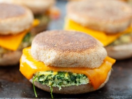 sandwich様4点おまとめページ Make Ahead Freezer Veggie Breakfast Sandwiches | Kara Lydon