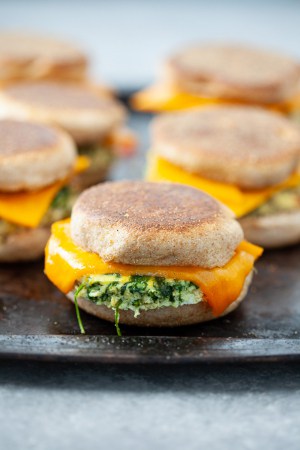 veggie breakfast sandwiches